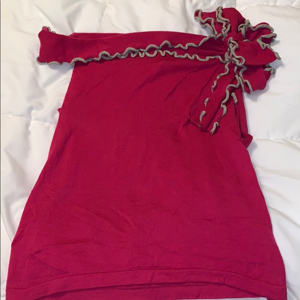 Off shoulder VALENTINO bow top